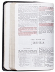 Truman Capote's Personal Bible, Initialed ''TC'' and with Numerous Underlined References Throughout -- Also With Hand Edits Such as Capote Writing ''Ten Commandments''