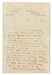 Rudyard Autograph Letter Signed Regarding His Book of Poetry, ''The Seven Seas''