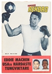 Uncut M. Santos/Pele Rookie Card -- Contained Within the 1958 ''Swedish Rekord Journal'' -- Scarce as Uncut