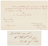 Ulysses S. Grant Signed Invoice as Quartermaster During the Mexican-American War