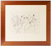 Lot of Two Al Hirschfeld Signed Limited Edition Lithographs -- Both with Ballet Content