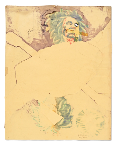 Scarce Bob Marley Signed Poster for His May 1978 Concert -- Includes Original Artwork for Poster