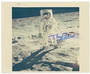 Buzz Aldrin Signed Black Number Apollo 11 Visor Photo on A Kodak Paper -- With Steve Zarelli COA