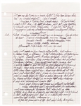 Richard Feynman 4pp. Handwritten Document From the Challenger Investigation -- Feynman's Detailed Notes for 4 Days Spanning 7-10 February 1986, Leading Up to & Including Discovery of O-ring Failure