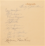 Charles Lindbergh Signed Program for a 1927 Banquet Honoring Him