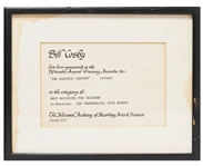 Bill Cosby Grammy Nomination for The Electric Company in the Category of Best Recording for Children