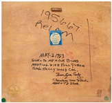 Iron Eyes Cody SAG Award, Signed by Cody on Verso -- Given to the Actor Who Famously Played Native American Characters Throughout His Career