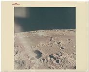 Apollo 15 Red Number Photo of the Lunar Surface -- Printed on A Kodak Paper