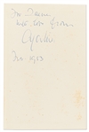 Agatha Christie Signed First Edition, First Printing of ''A Pocket Full of Rye'' -- Signed the Month of Publication, in November 1953
