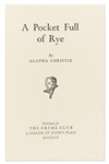 Agatha Christie Signed First Edition, First Printing of ''A Pocket Full of Rye'' -- Signed the Month of Publication, in November 1953