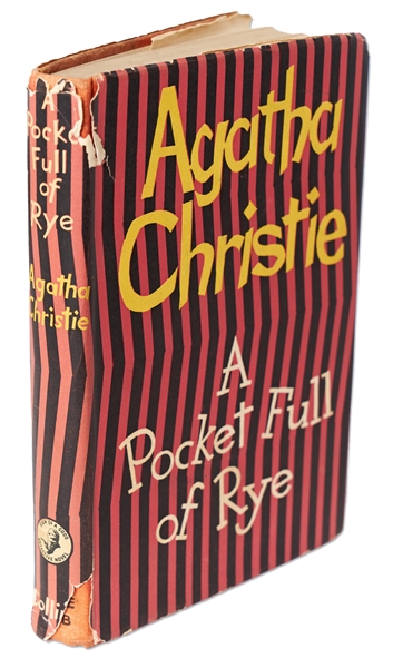 Agatha Christie Signed First Edition, First Printing of ''A Pocket Full of Rye'' -- Signed the Month of Publication, in November 1953