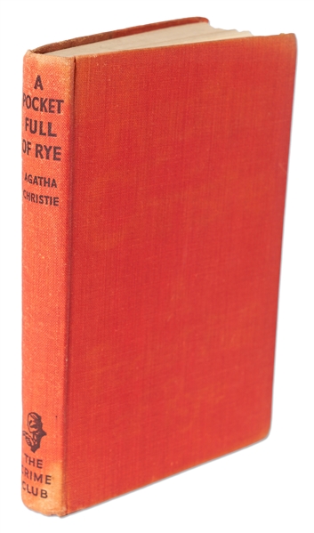 Agatha Christie Signed First Edition, First Printing of ''A Pocket Full of Rye'' -- Signed the Month of Publication, in November 1953