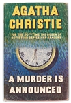 Agatha Christie Signed First Edition, First Printing of ''A Murder Is Announced'' -- In First Printing Dust Jacket