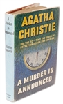 Agatha Christie Signed First Edition, First Printing of ''A Murder Is Announced'' -- In First Printing Dust Jacket