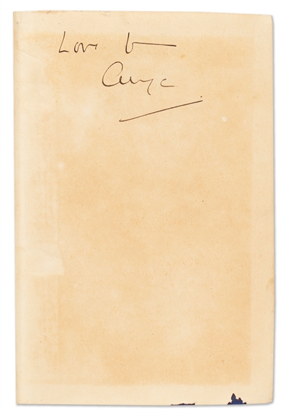Agatha Christie Signed First Edition, First Printing of ''Death in the Clouds'' -- Uninscribed and Signed with Her Nickname ''Ange''