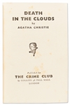 Agatha Christie Signed First Edition, First Printing of ''Death in the Clouds'' -- Uninscribed and Signed with Her Nickname ''Ange''