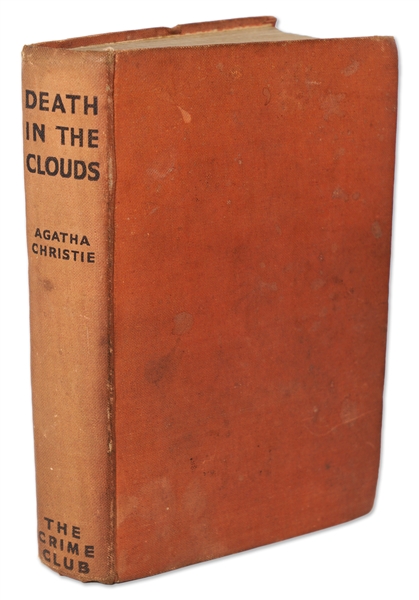 Agatha Christie Signed First Edition, First Printing of ''Death in the Clouds'' -- Uninscribed and Signed with Her Nickname ''Ange''