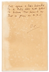Agatha Christie Signed First Edition, First Printing of ''The ABC Murders'' -- With a Clever and Scarce Handwritten Poem Referencing the Title of the Book