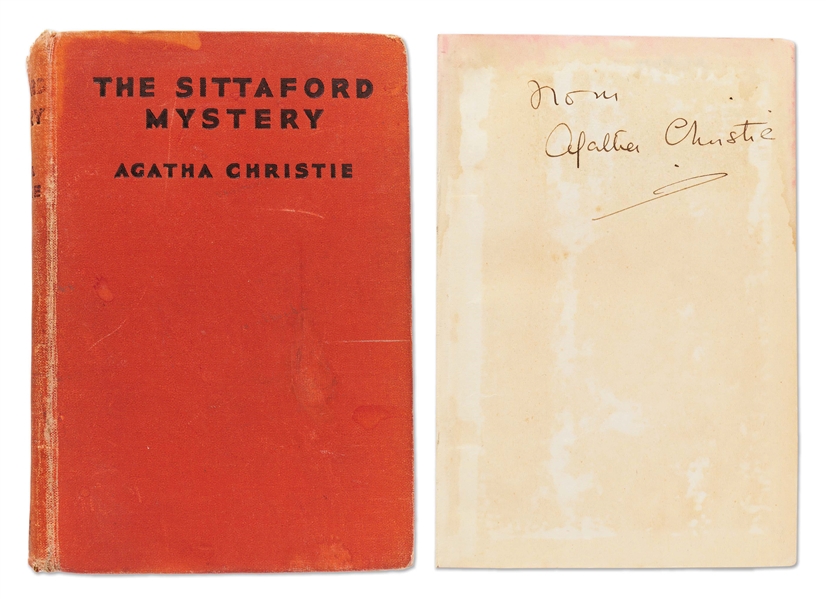 Agatha Christie Signed First Edition, First Printing of ''The Sittaford Mystery'' -- Unusually Signed with Christie's Full Name, Without Inscription
