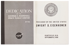 Marshall Space Center Dedication Ceremony Program from 1960