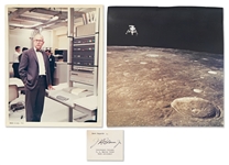 14 NASA Photos on ''A Kodak Paper'' Including Apollo 17 Blue Marble Photo -- Plus 13 Photos on ''GAF'' Photo Paper, Black Numbered Photos & John Glenn Signature