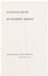 Robert Frost Autograph Poem Signed of ''In the Long Night'' -- Handwritten by Frost Within a Signed Limited Edition of ''Steeple Bush''