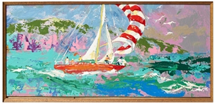 LeRoy Neiman Original Painting of a Sailboat