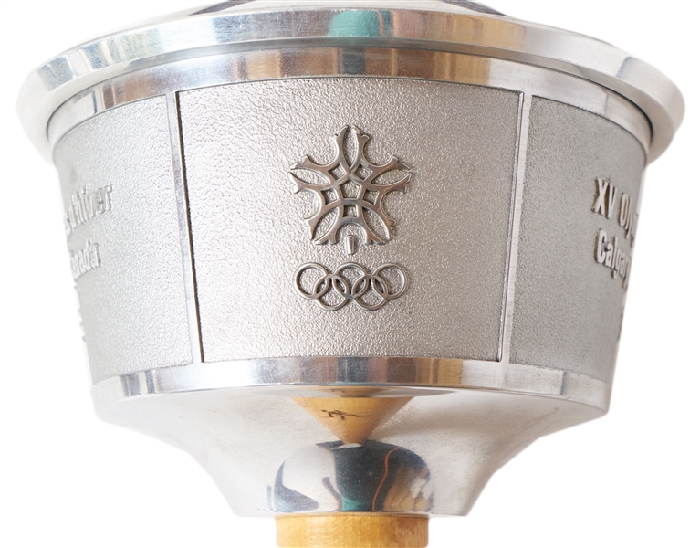 Olympic Relay Torch Used in the 1988 Calgary Winter Games -- One of the Scarcest Olympic Torches