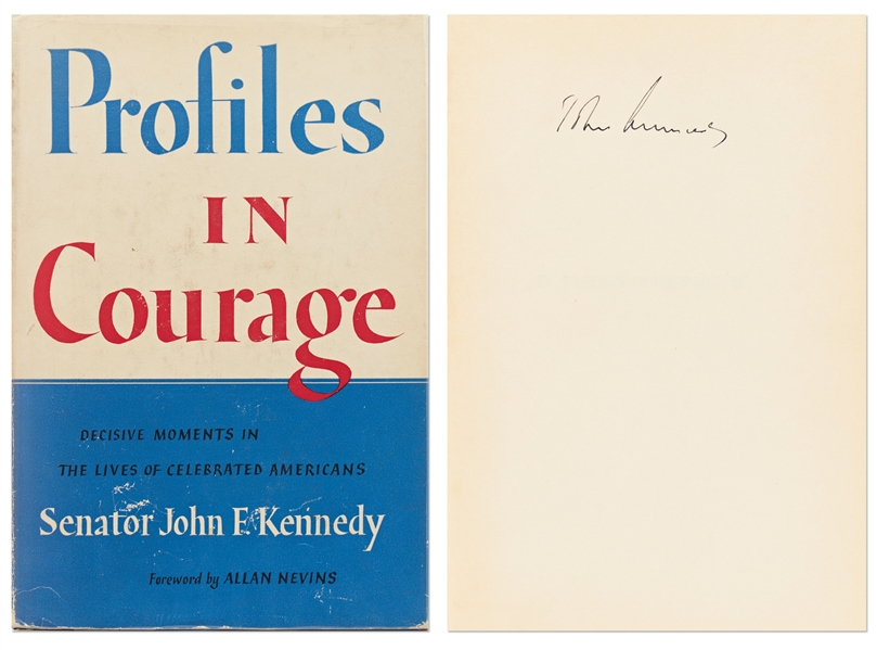 John F. Kennedy Signed First Edition, First Printing of Profiles in Courage, Uninscribed -- With University Archives COA