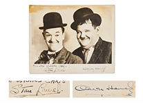 Laurel & Hardy Signed 10 x 8 Photo