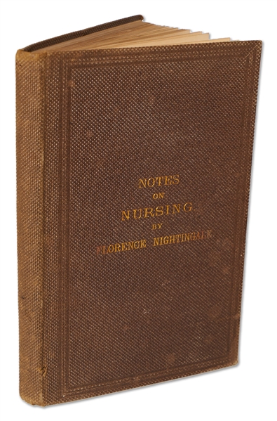 Florence Nightingale First U.S. Edition of ''Notes on Nursing'' Published 1860