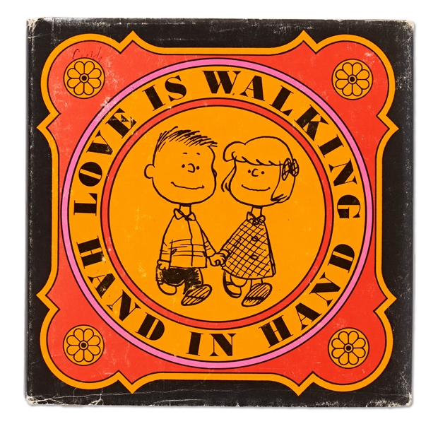 Charles Schulz Signed ''Peanuts'' Book, ''Love Is Walking Hand in Hand''