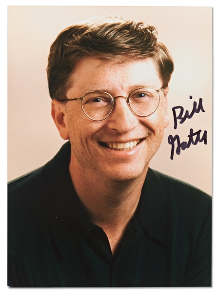 Bill Gates Signed Photo -- Uninscribed