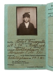 Hitler Youth Membership Card -- With Photo of 10 Year-Old Boy