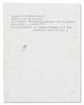 Erwin von Witzleben Signed Photo