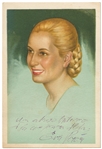 Pair of Portraits Signed by Eva Peron and Juan Peron