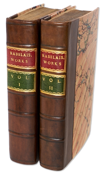 Two Volume Set Published in 1708 of ''The Whole Works of F. Rabelais M.D.''