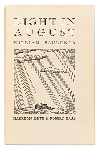 William Faulkner First Edition, First Printing of ''Light in August'' -- In First Printing Dust Jacket