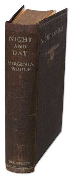 Virginia Woolf First Edition, First Printing of Her Second Novel ''Night and Day''