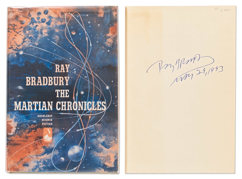 Ray Bradbury Signed First Edition, First Printing of ''The Martian Chronicles'' -- In First Printing Dust Jacket