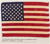 United States Flag Flown to the Moon on the Apollo 17 Mission