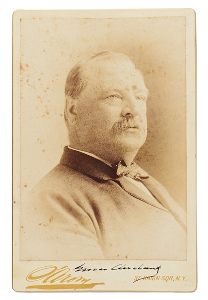 Grover Cleveland Signed Cabinet Card