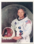 Neil Armstrong Signed 8 x 10 White Spacesuit Photo