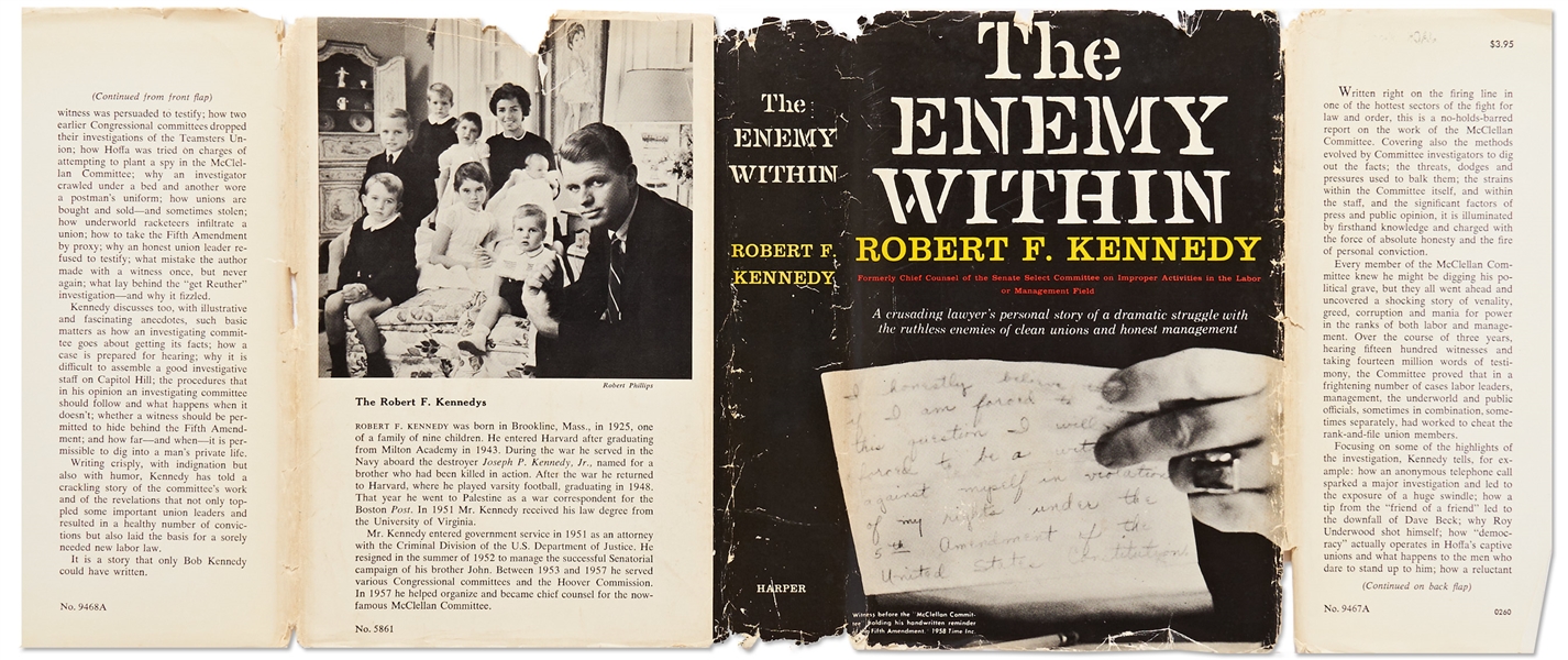 Robert F. Kennedy Signed First Edition of ''The Enemy Within''
