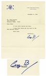 George H.W. Bush Letter Signed as Vice President