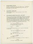 Moe Howard's Personally Owned Script for The Three Stooges 1946 Film ''A Bird in the Head''