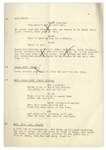 Moe Howard's Personally Owned Script for The Three Stooges Film ''G.I. Wanna Home'' -- With Crossed-Out Annotations in Moe's Hand Throughout