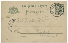 Nobel Prize Winning Physicist Wilhelm Wien Autograph Postcard Signed
