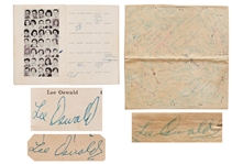 Lee Harvey Oswald Junior High School Yearbook Signed Twice -- Lot Also Includes Graduation Cap Signed by Oswald -- With University Archives COAs