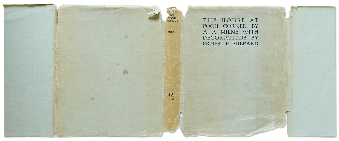 A.A. Milne & Ernest H. Shepard Signed 1928 Limited Edition of ''The House at Pooh Corner'' -- In Original Dust Jacket